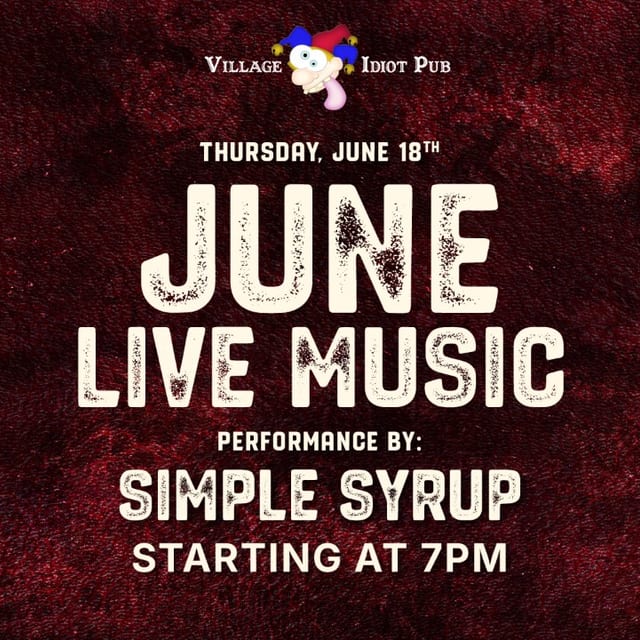 Simple Syrup Live at Village Idiot Pub